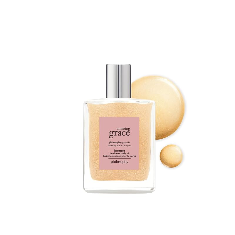 Óleo corporal luminoso philosophy, fórmula leve, fragrância delicada, 120 mL