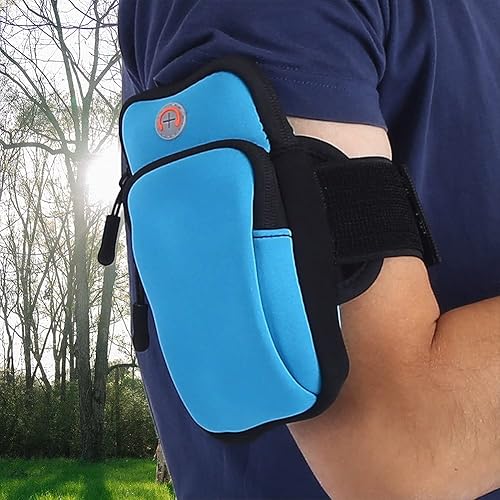 Miniatura 11 de Brazalete para teléfono celular, correr, correr, ejercicio, gimnasio, brazo, muñeca, brazalete, funda para teléfono, bolsa de brazo deportivo,