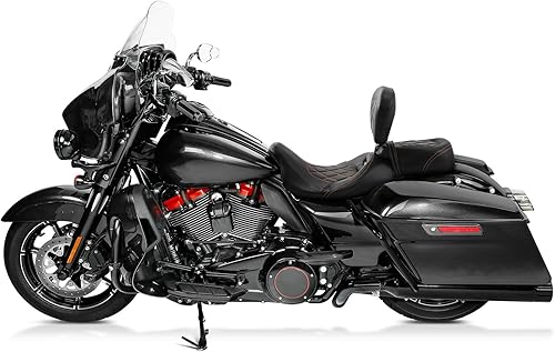 Miniatura 9 de XFMT Almohadilla de respaldo para motocicleta para Harley Touring CVO Street Glide Road Glide Electra Glide 2009-2023