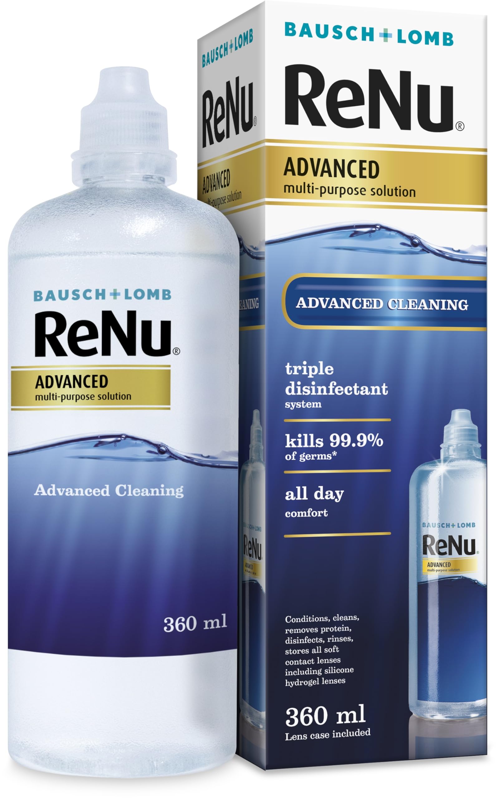 Bausch + Lomb ReNu ADVANCED Solución Única 360ml para lentes de contacto blandas