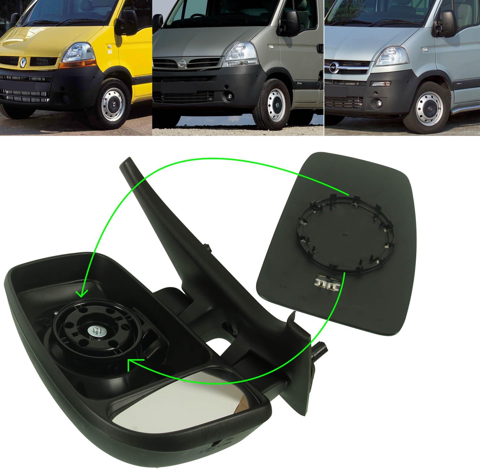 Vetro Specchietto Retrovisore Riscaldabile Per Mercedes S-Class W220 - Lato Destro, Ricambio Originale - Foto 4