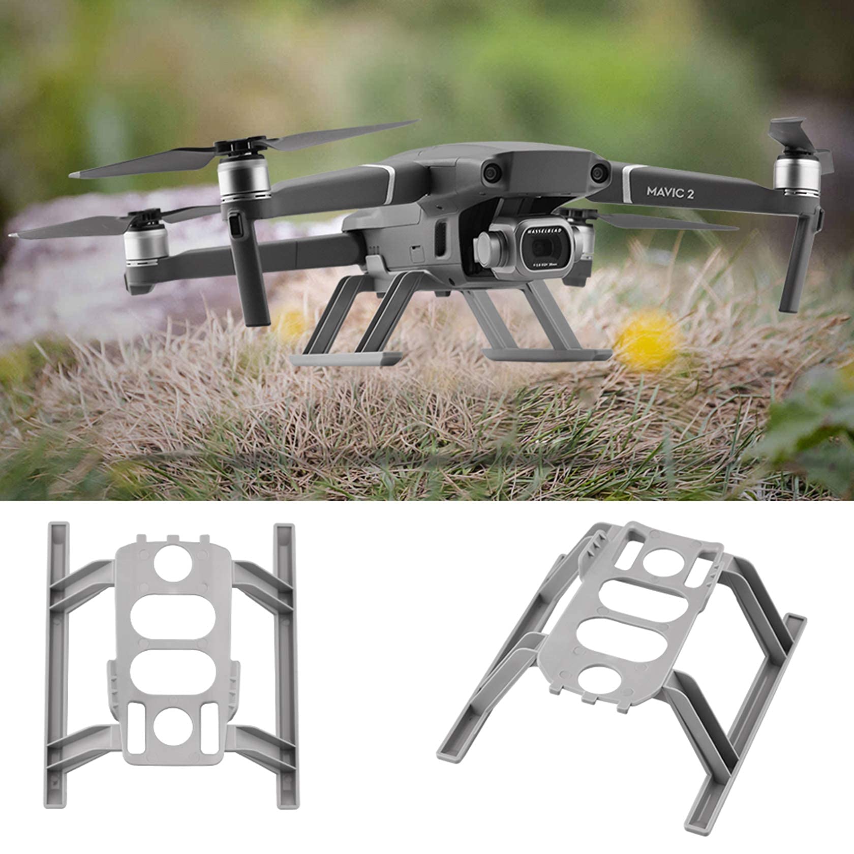 Hensych Kit Train D'Atterrissage à Dégagement Rapide Pour Mavic 2 Pro & Zoom - Extension Hauteur 26mm, Protection Gimbal & Caméra