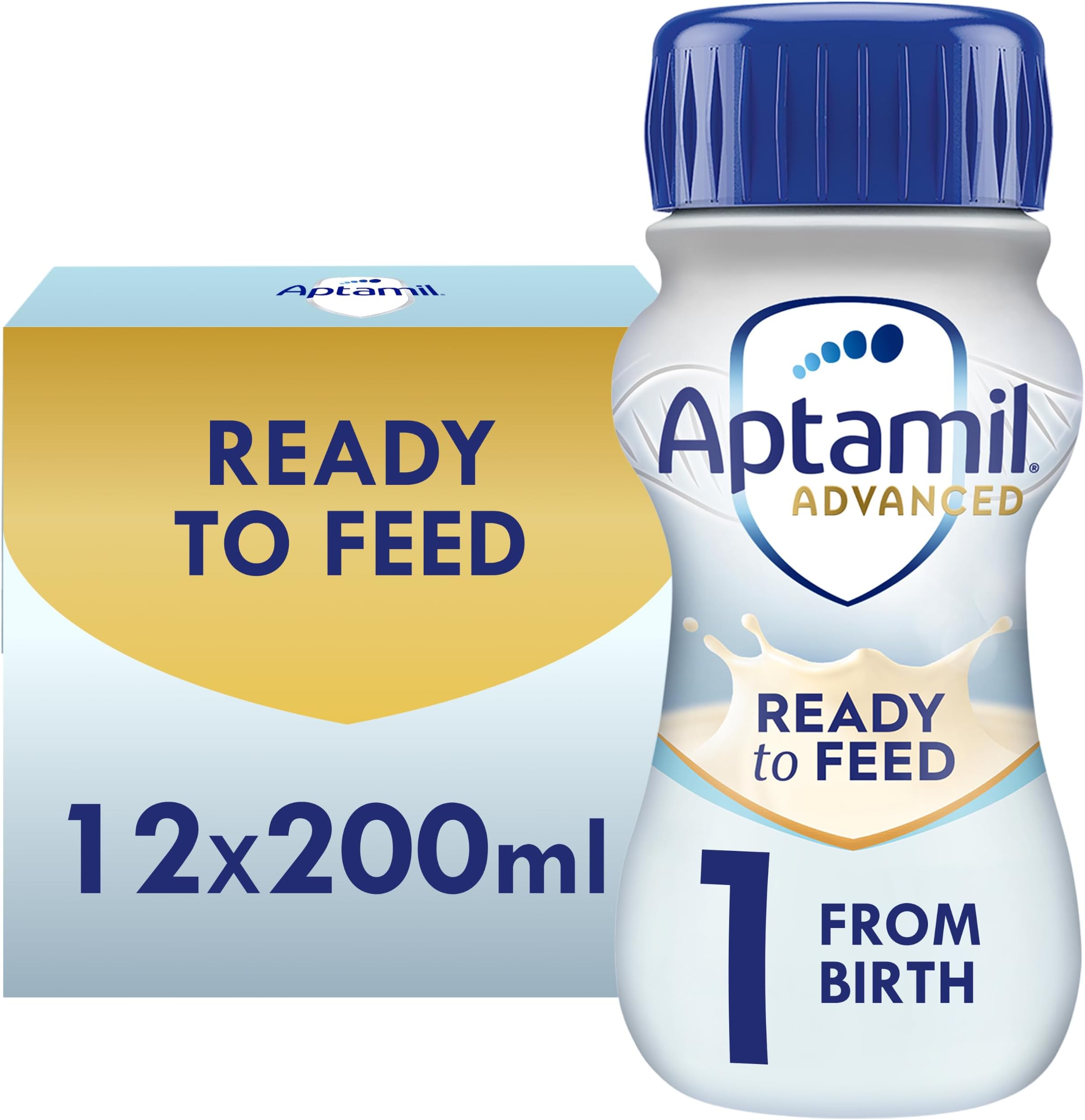 1 Advanced First Infant Milk Ready to Feed From Birth, 12 x 200ml