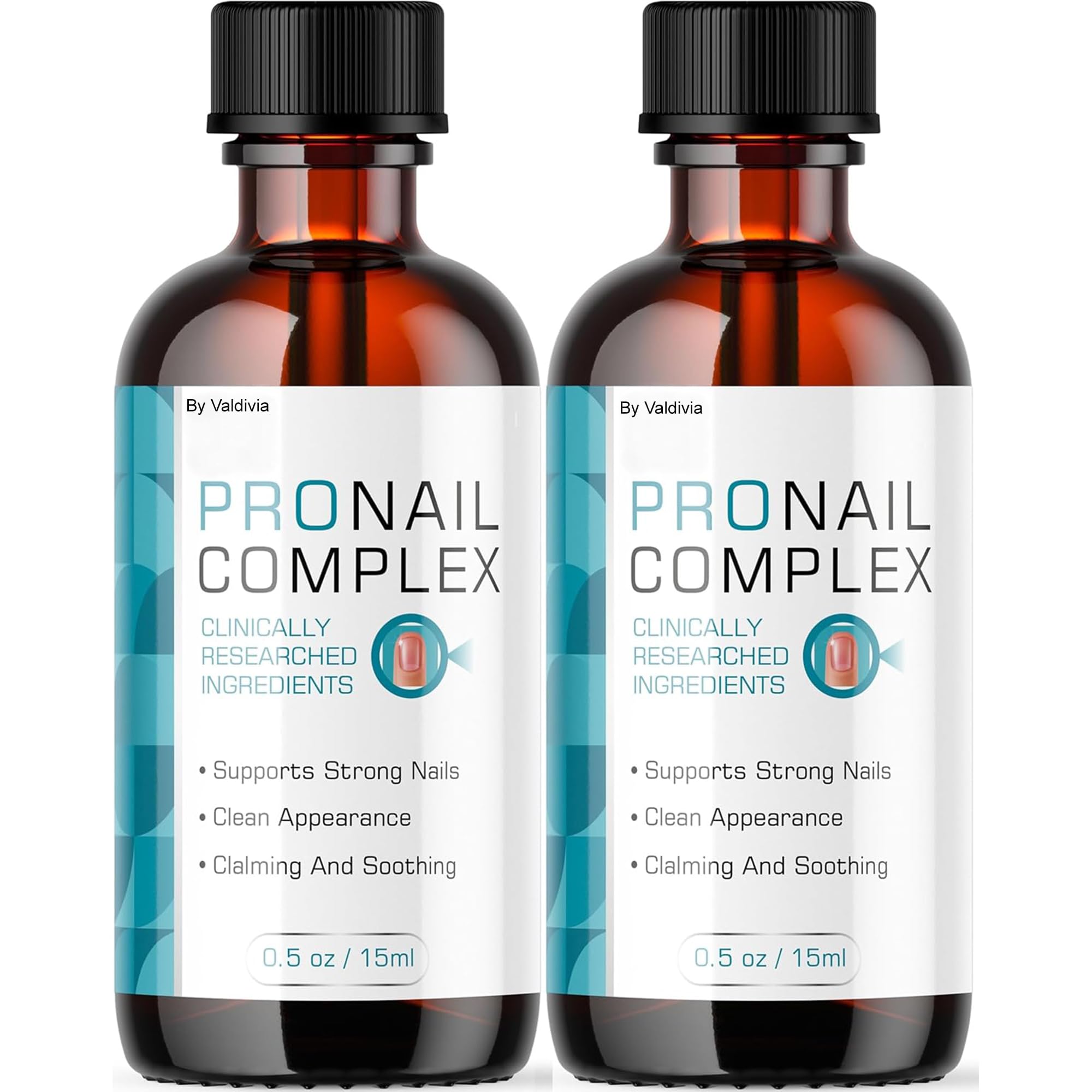 Valdivia Pronail Complex Drops – Daily Liquid Supplement -0.5oz/ 15ml (2 Pack)