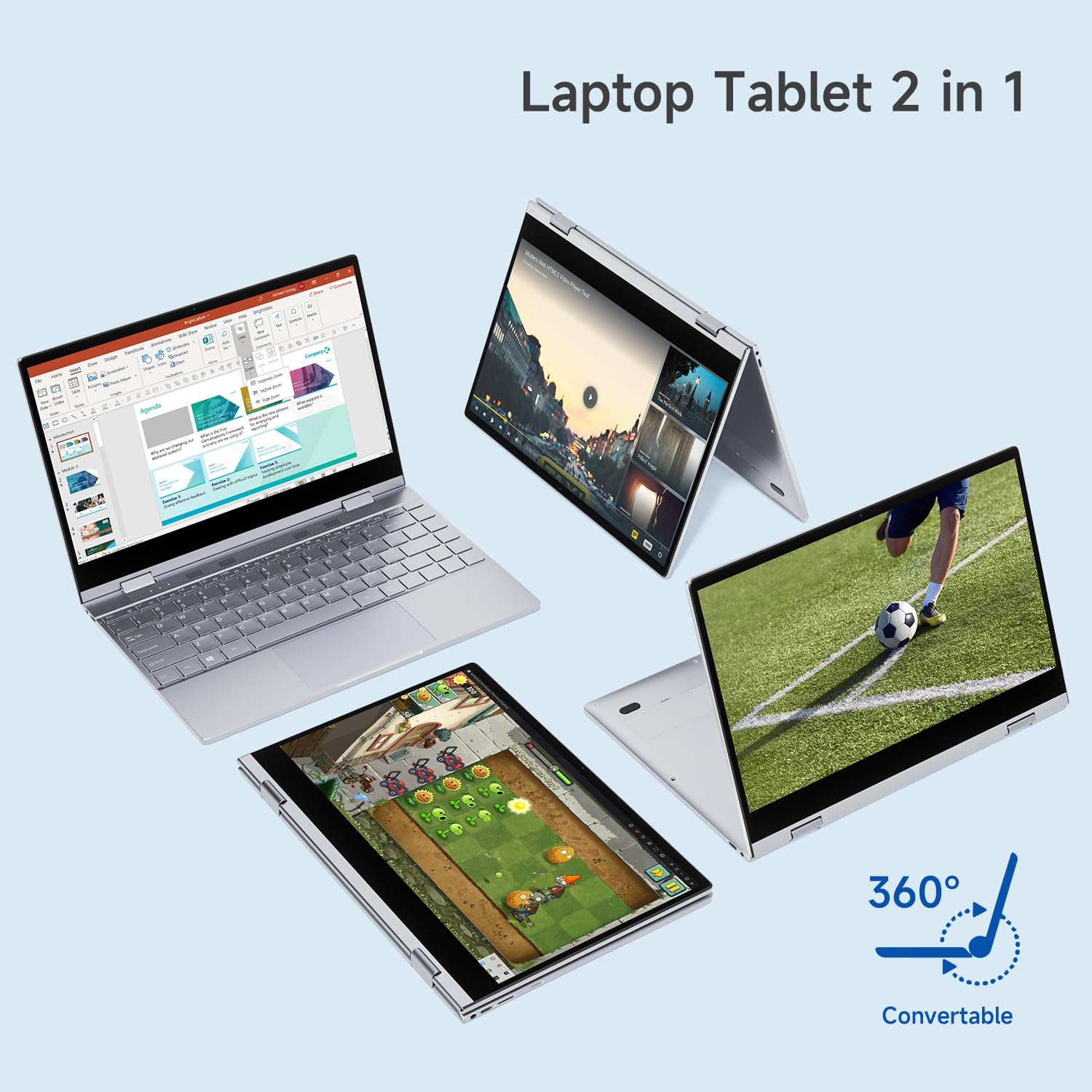 Bmax Laptop 2 em 1, tela sensível ao toque FHD IPS de 13,3