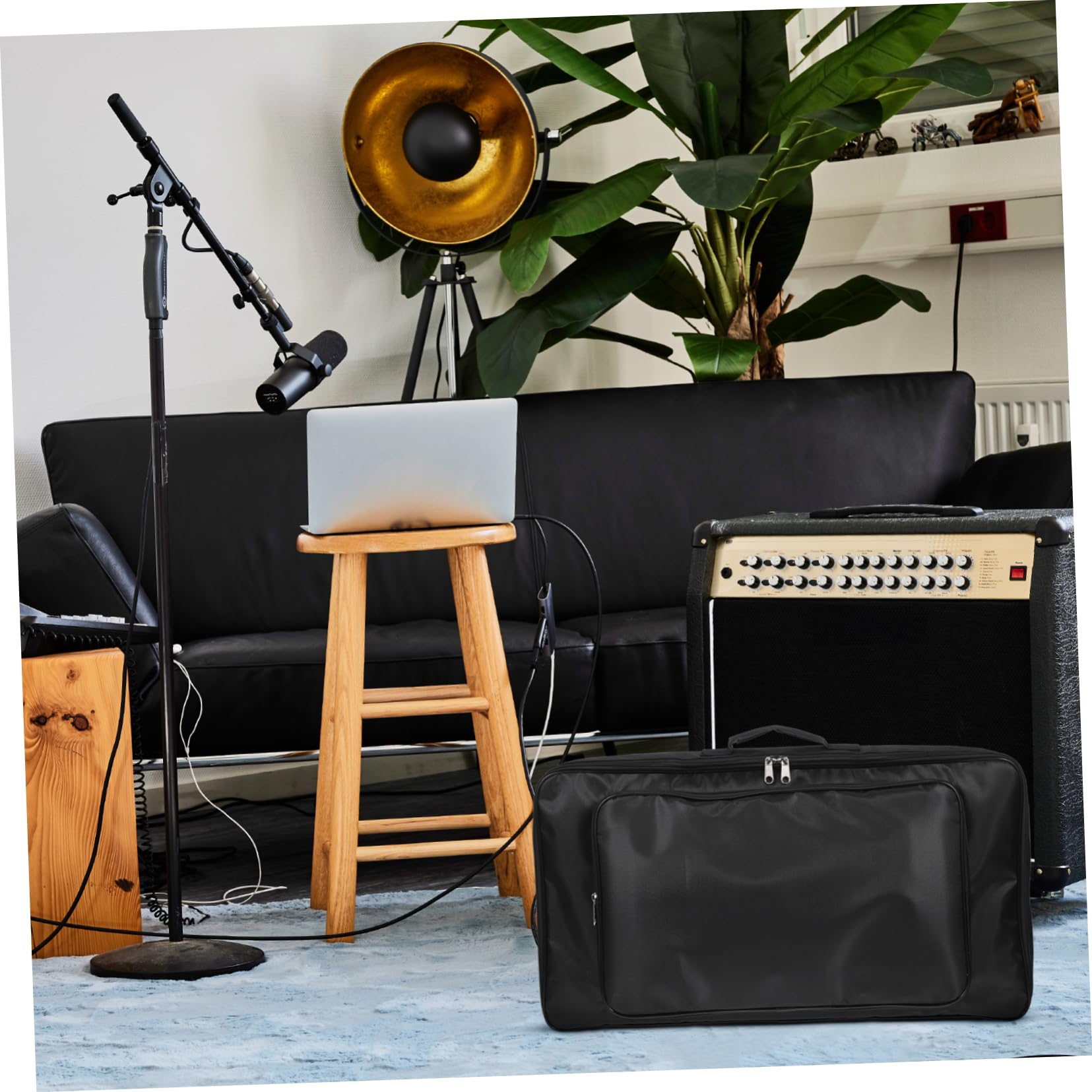 Pedalboard Tragetasche M601 mit Reißverschluss, Nylon, Schwarz