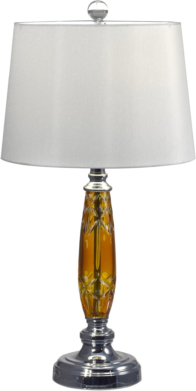 Dale Tiffany GT17088 Autumn Lake Table Lamp, 25.5", Amber