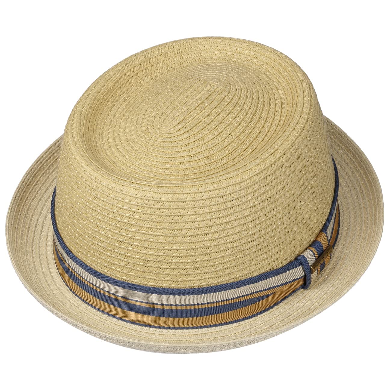 CAPPELLISHOP Licano Cappello Pork Pie di Paglia Protezione UV 40 Unisex Primavera Estate