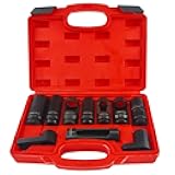 10-Piece Oxygen Sensor Socket Set – Universal O2 Sensor Removal Tool Kit for Cars & Trucks – Includes Oxygen Sensor Wrench & Sockets – Durable O2 Sensor Tool Set