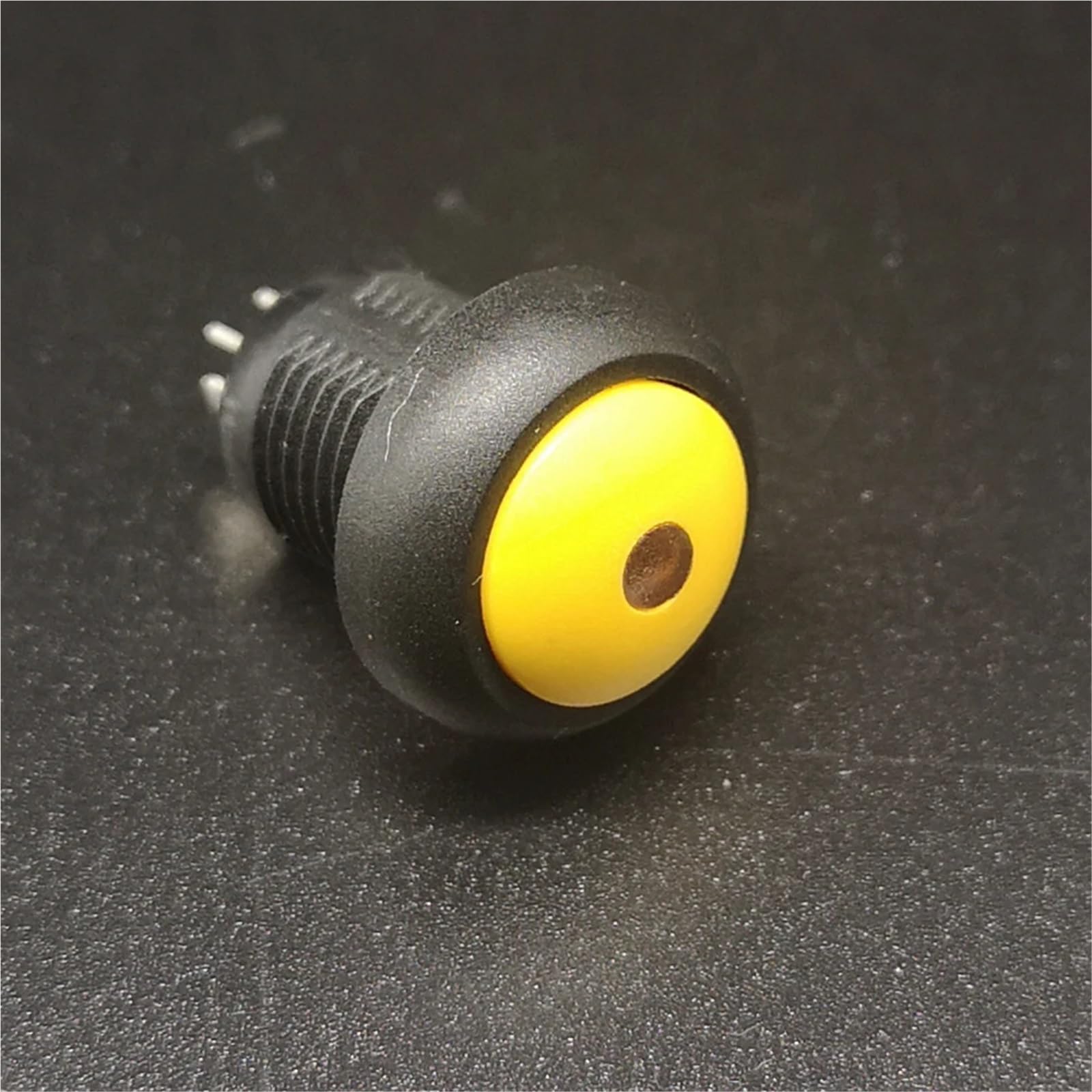 10 Stück 12mm Schalter Selbstrückstellung KEINE Selbstsperre Beleuchtung Rot Schwarz Punkt Led-licht 12mm Schalter Druckschalter Wasserdicht IP67(Green,SELF RESET_LED VOLTAGE 6V)
