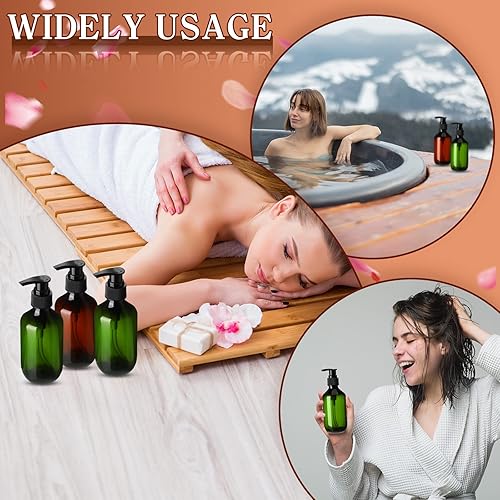 Miniatura 7 de 24 unidades de botella vacía con bomba para botella de loción, dispensador de jabón de mano, recipientes recargables con bomba para champú, gel de