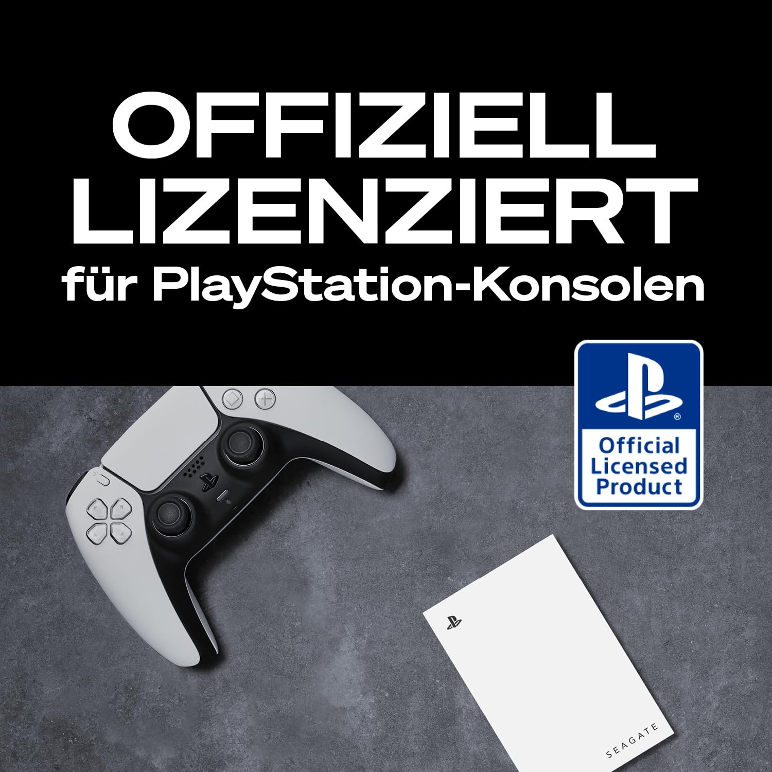 Seagate Game Drive PS4/PS5 2TB tragbare externe Festplatte 2.5 Zoll USB 3.0 weiß