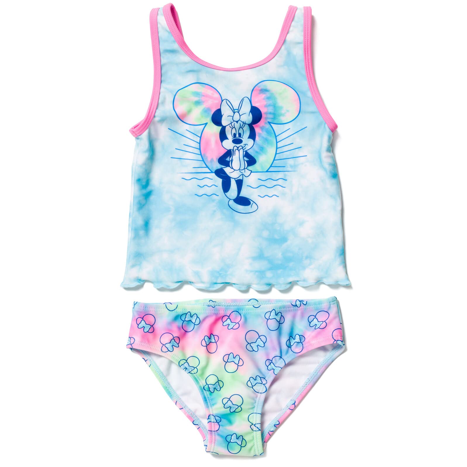 Disney Minnie Mouse Racerback Tankini Top and Bikini Bottom Swim Set Infant to Big Kid