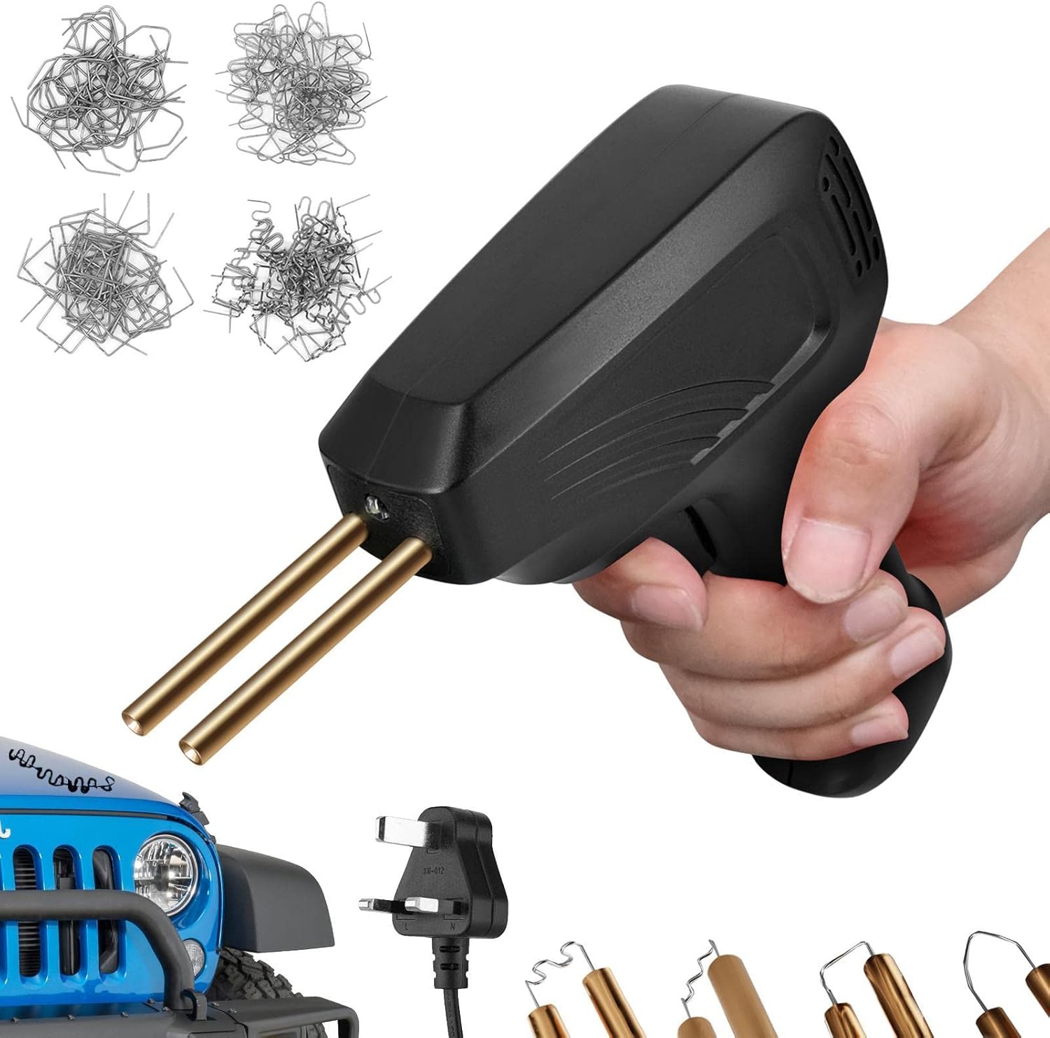 Plastics Welder Kit, 50W Plastics Welding Machine Car Bumper, Soldering