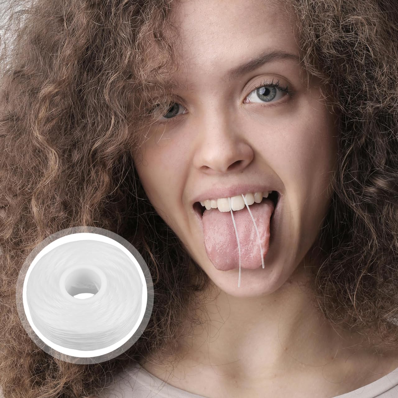 Cabilock 10Pcs Dental Floss Core Refill 50M Polyester Thread Spool Reusable Tooth Flosser Replacement for Oral Care, Braces & Sensitive Gums | Unflavored Bulk String