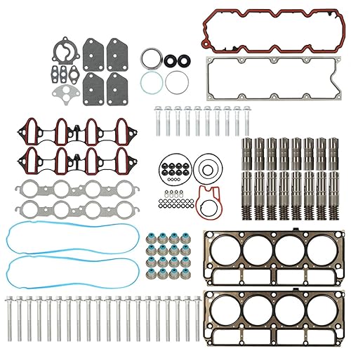 labwork Juego de juntas de cabeza y elevadores de pernos HS26191PT de repuesto para Chevy Tahoe Avalanche Suburban Reemplazo para GMC Sierra 5.3L