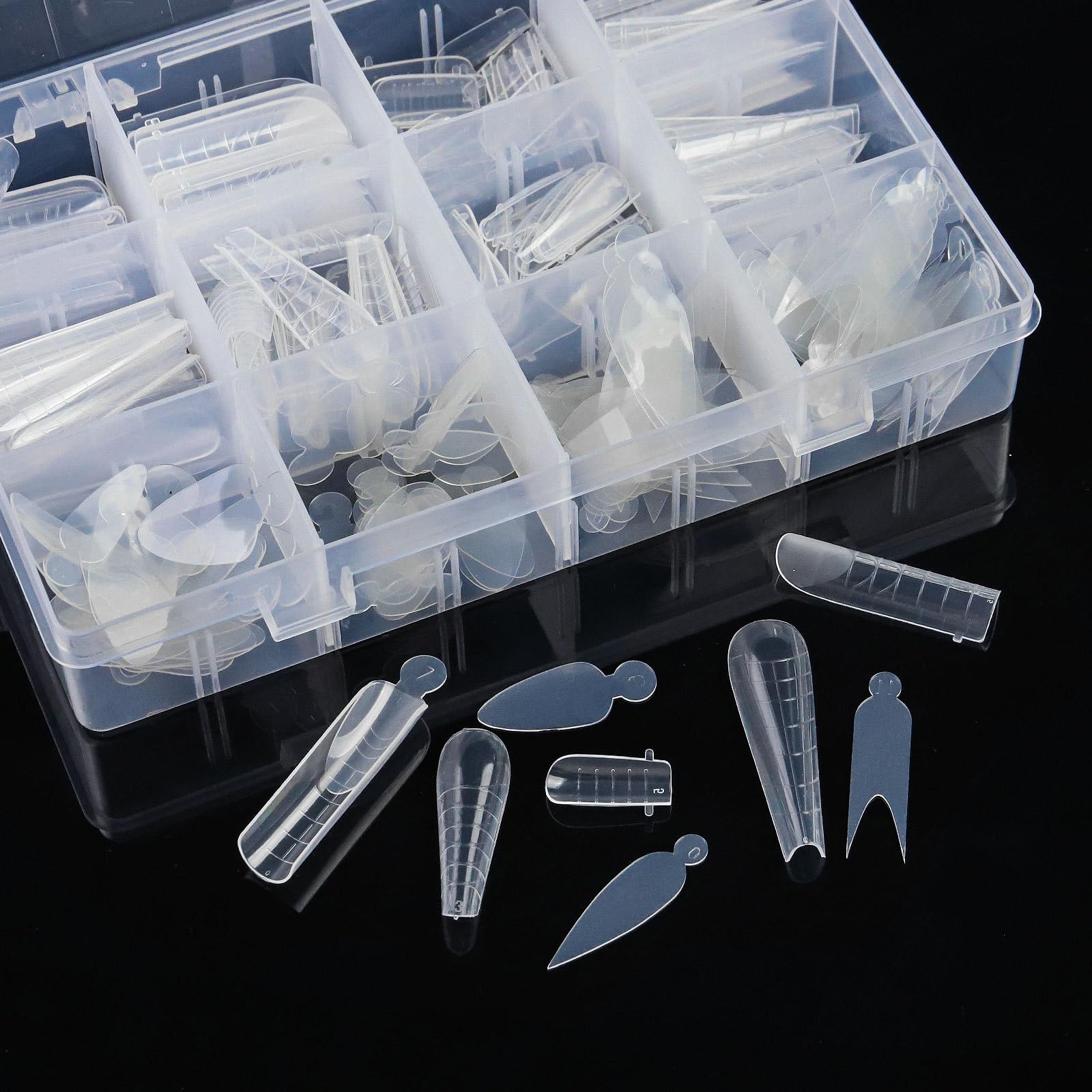 Duals Forms Set per Extension Gel Form French Line Sticker Acrilico Stampo Manicure Strumento