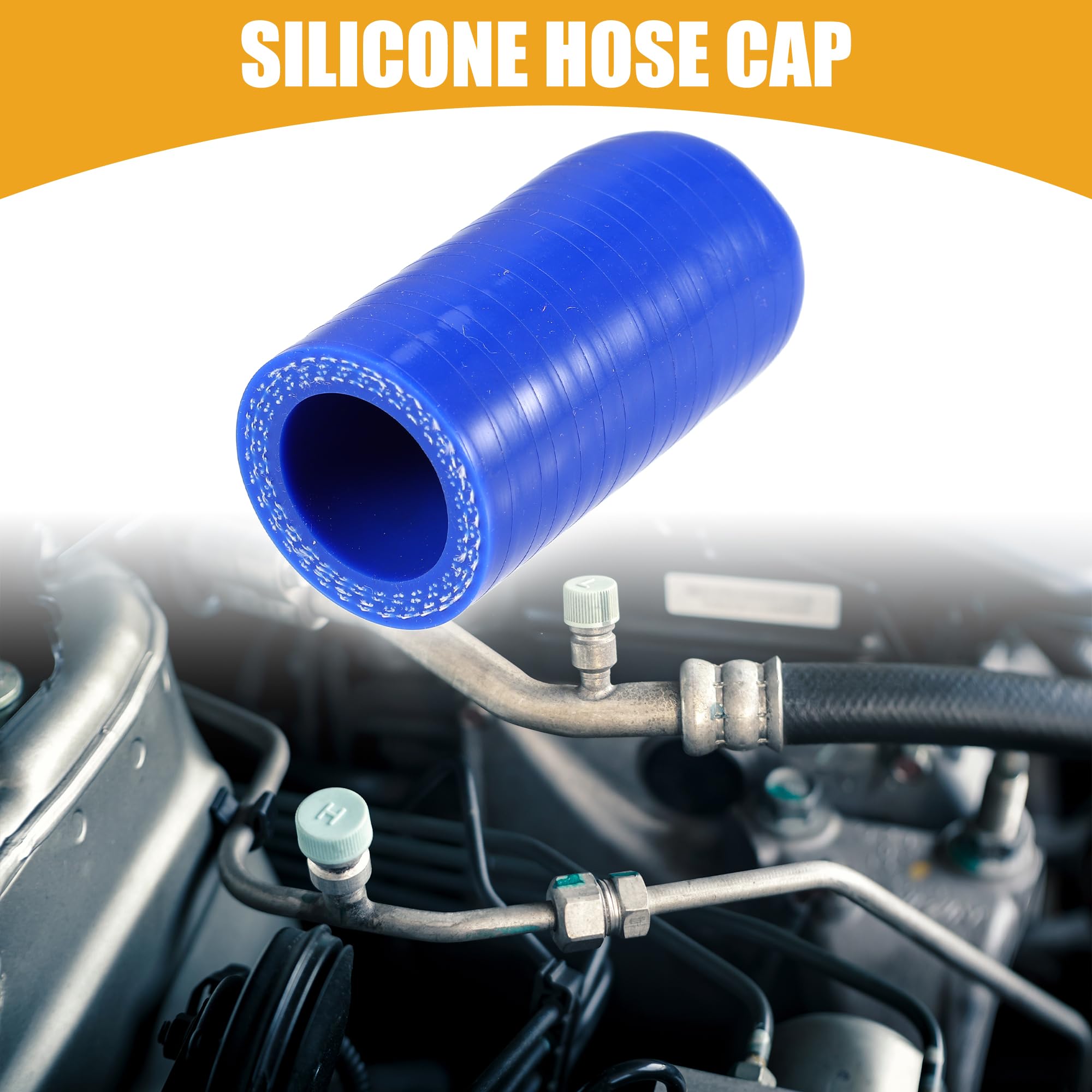 Tappo In Silicone Per Tubi Auto Da 40mm (1.57") Con Morsetto - Per Riscaldatore, Refrigerante, Aspirazione Acqua - Nero