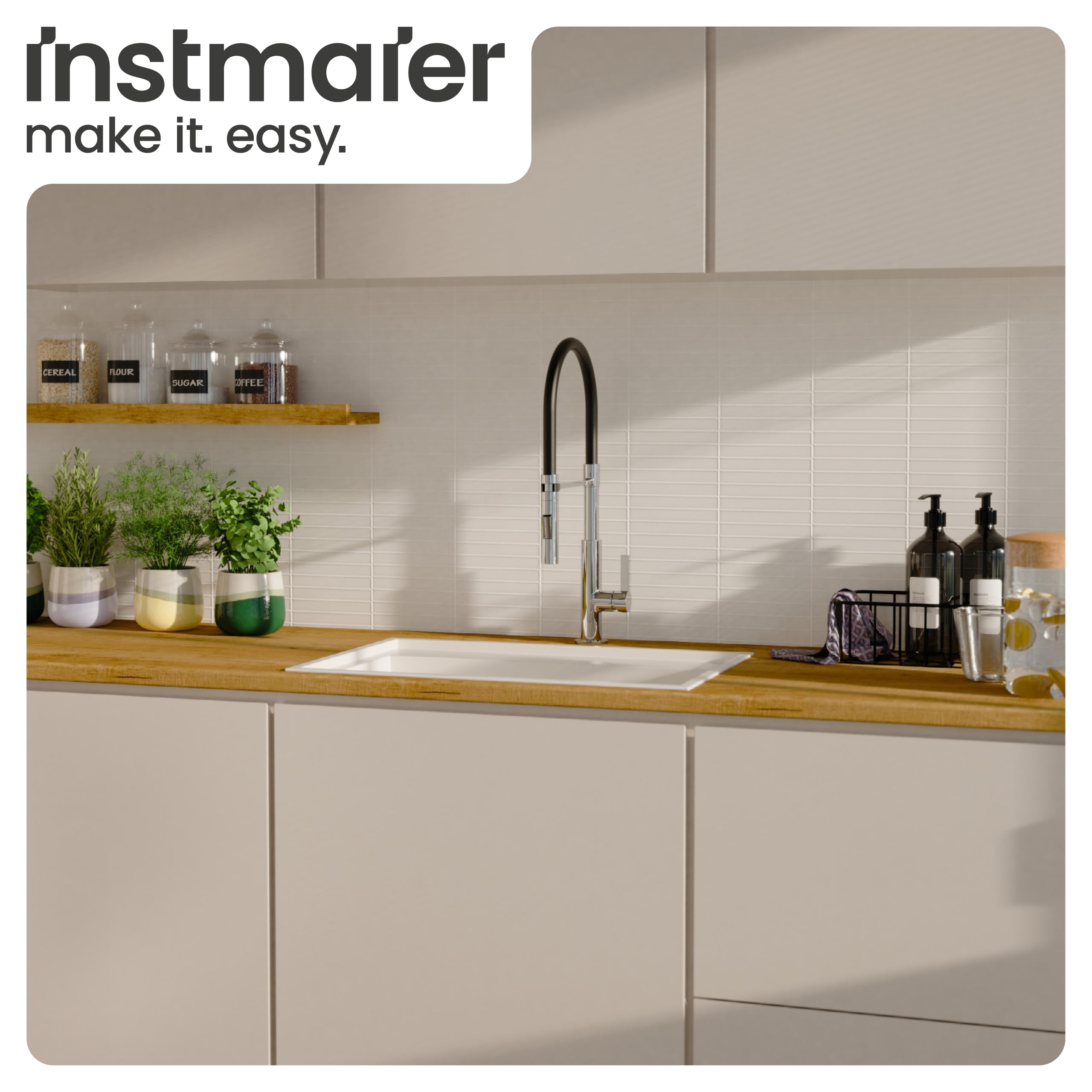 instmaier Nova | Wasserhahn Küche | flexibel | mit 2 Strahlarten | Chrom | Küchenarmatur | einfache Montage | Mischbatterie | Spültischarmatur | Einhebelmischer | Armatur | für Doppelspülbecken