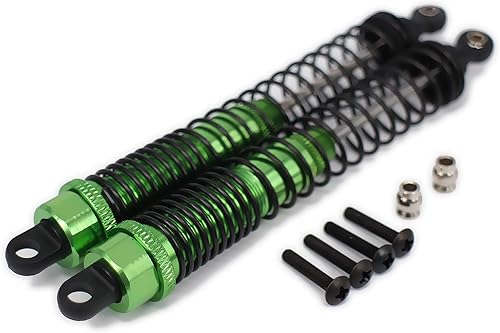 Vista 26 de Amortiguador de amortiguador de 5.118 in de aleación ajustable de aceite de aluminio para automóvil RC 1/10, camión sobre orugas, piezas mejoradas