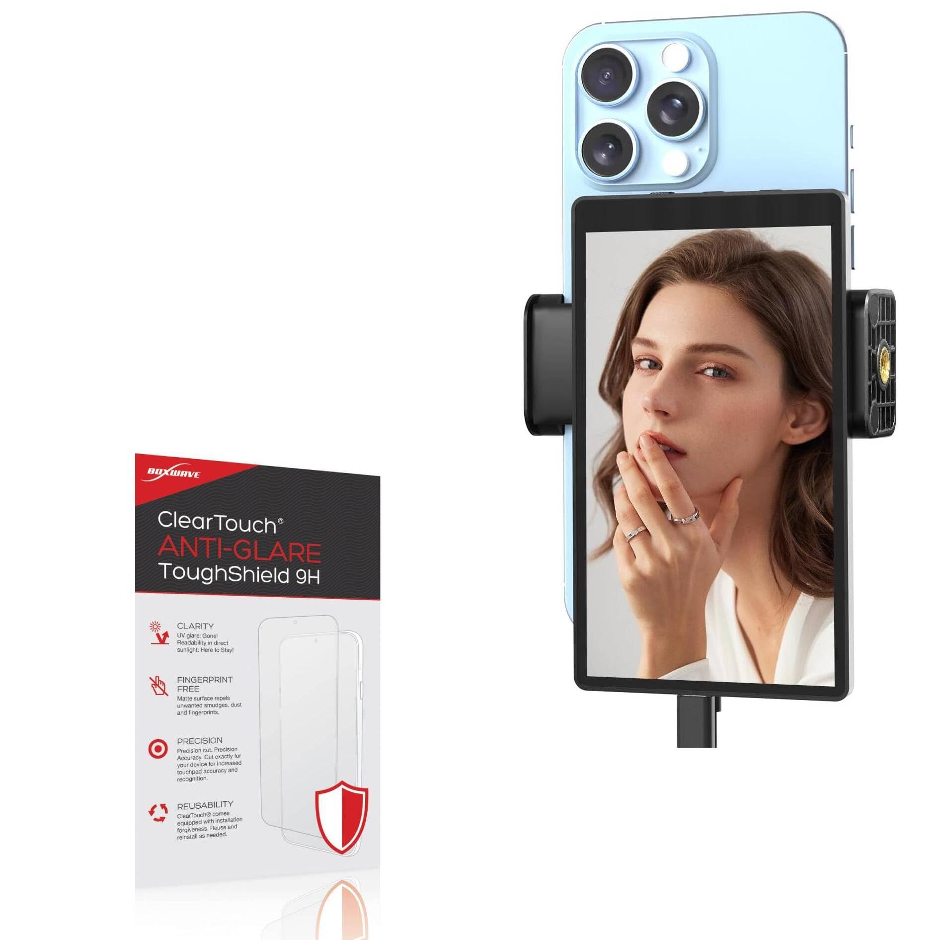 BoxWave Screen Protector Compatible With VITANO Vlog Monitor (5 in) - ClearTouch Anti-Glare ToughShield 9H (2-Pack), Anti-Glare 9H Tough Flexible Film Screen Protector