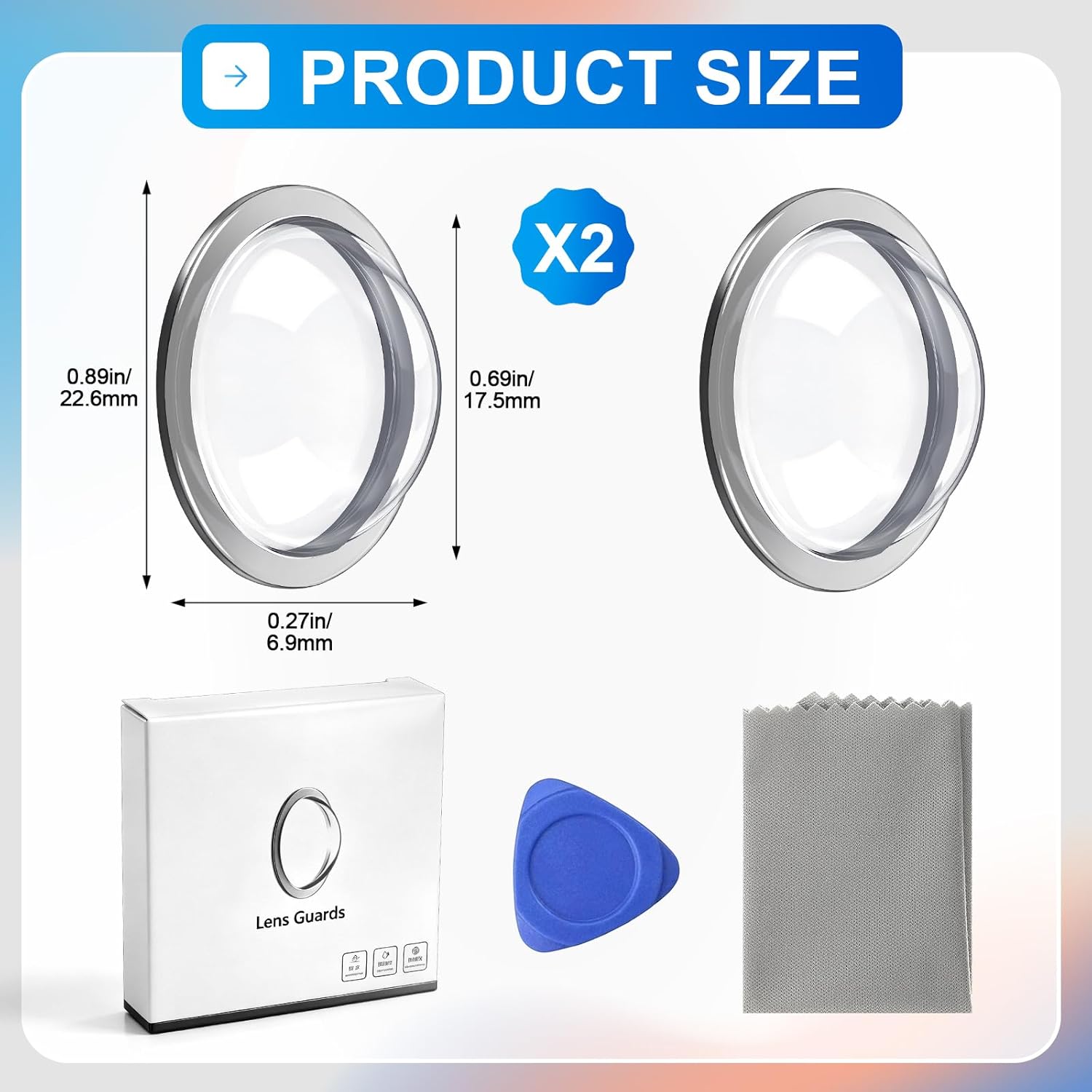BBTO 2 Pcs Clear Rear View Backup Car Camera Lens Protector All-Round Car Backup Camera Protective Sticker, Anti-Scratch Waterproof Easy Stick Installation