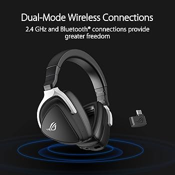 ASUS ROG DELTA S WIRELESS ヘッドホン ASUS ROG Delta S Wireless Gaming Headset (AI Beamforming Mic