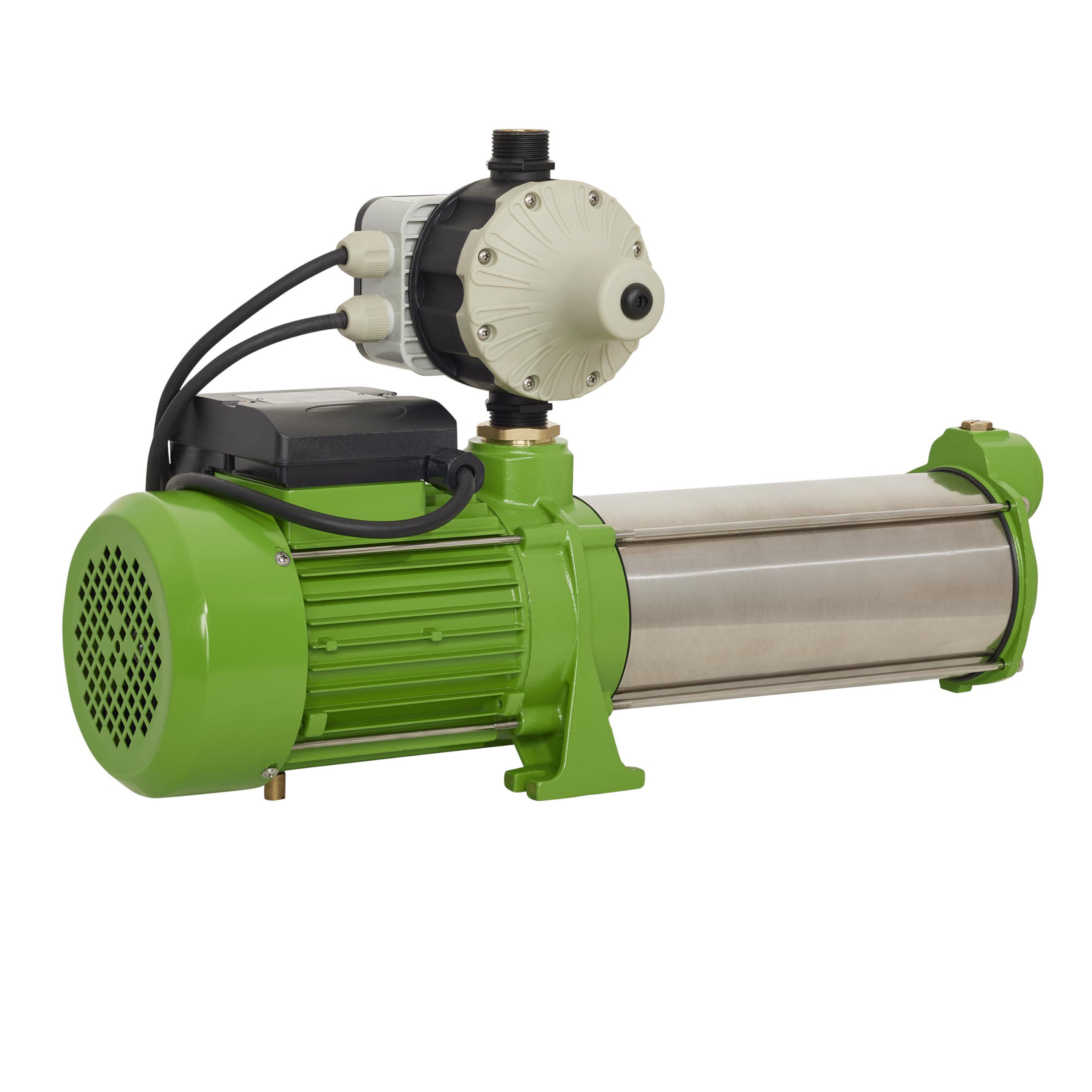 Gartenpumpe Edelstahl 2,2 Kw 11 Bar 8600 L/h Kreiselpumpe mit Drucksschalter/Trockenlaufschutz einstellbar