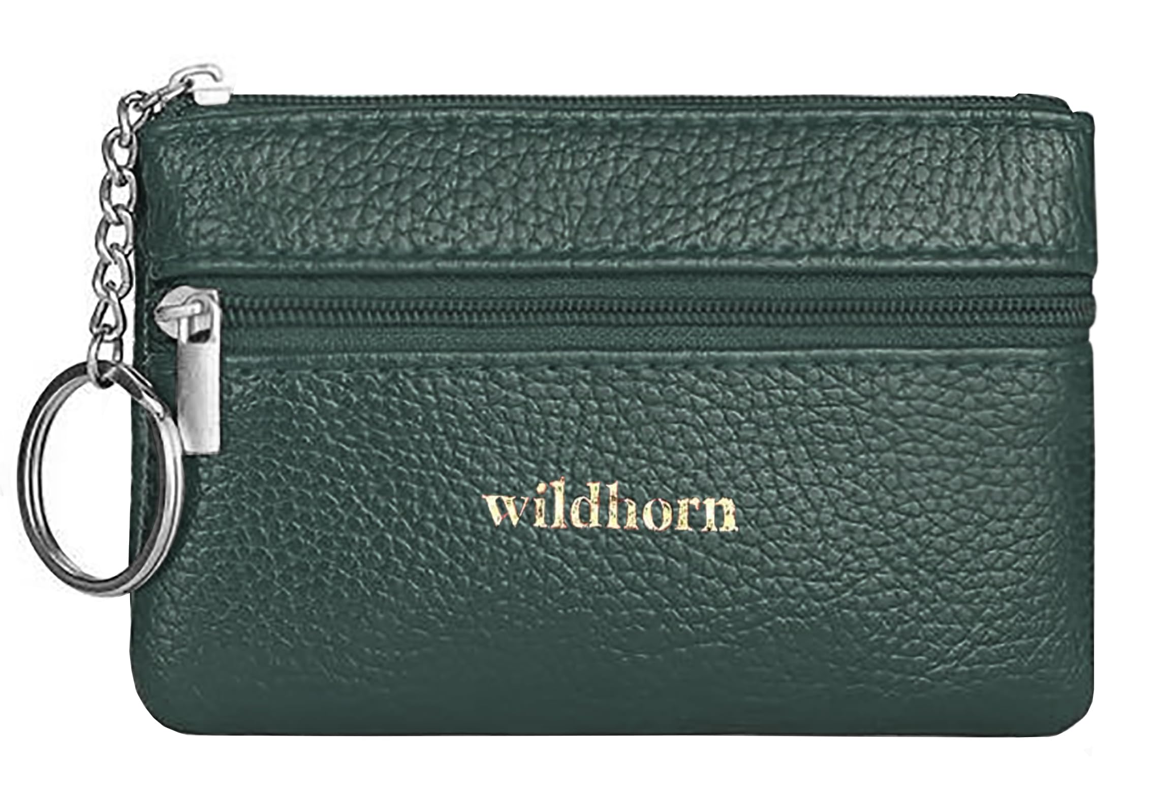 Genuine Leather Wallet for Women, Coin Pouch | Key Ring Credit Card Holder | Small Zipper Wallet for Ladies | Mini Purse for Coins, Cards & Cash (Green)-image-44