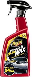 Meguiar's A1624 Quik Wax - Easy-to-Use Spray Wax for Gloss, Shine &amp; Protection - Wet or Dry Use, 24 Oz.