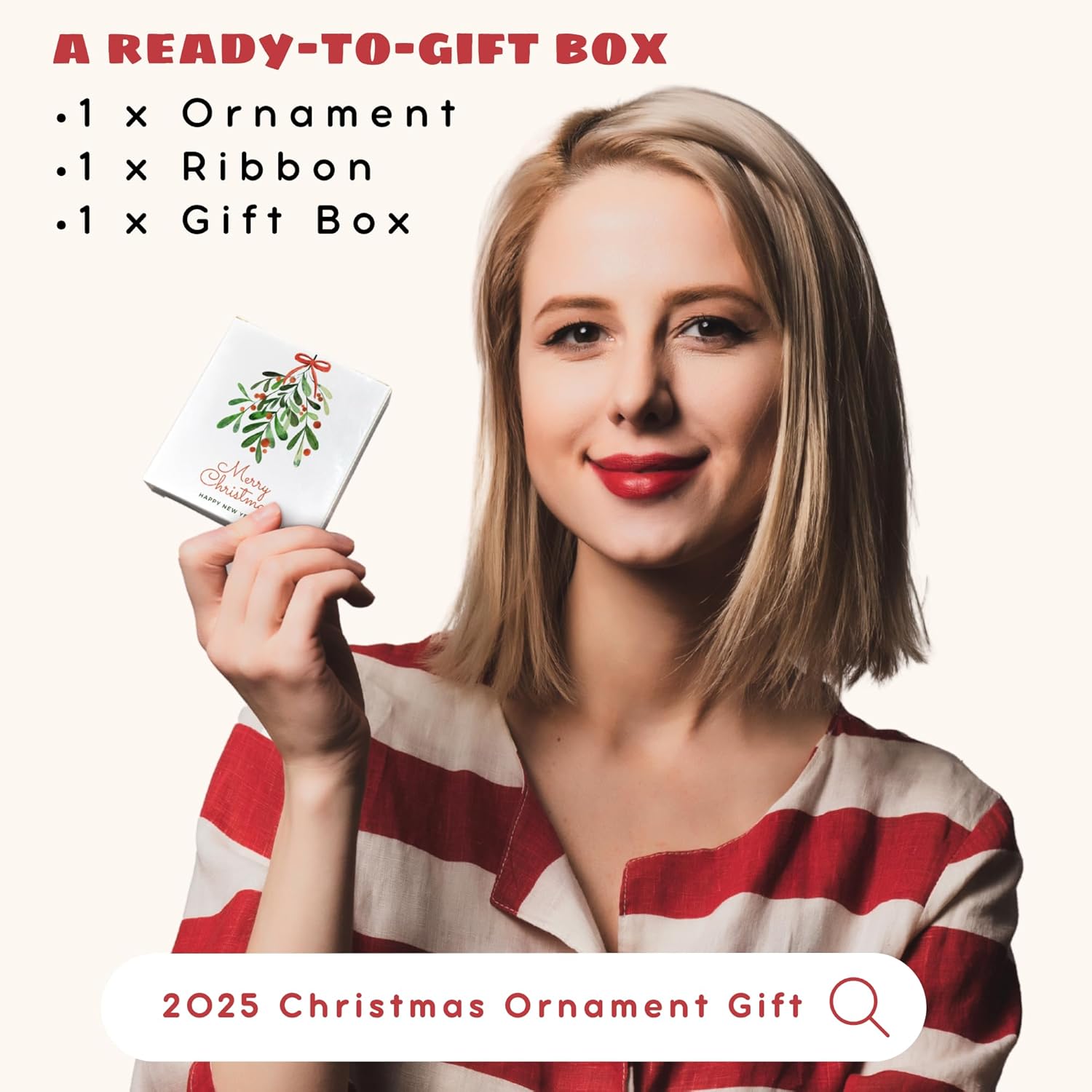 Guinea Pig Christmas Ornament - Guinea Pig Lovers Ornaments for Christmas Tree, Cute Animals Pet Ornaments - Ceramic Ornament 2025