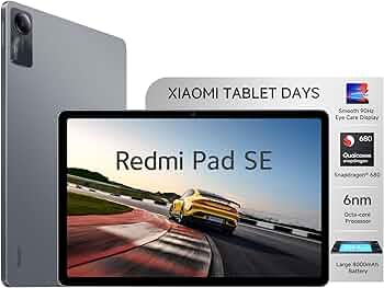 Redmi Pad SE| All Day Battery | Qualcomm Snapdragon 680| 90Hz