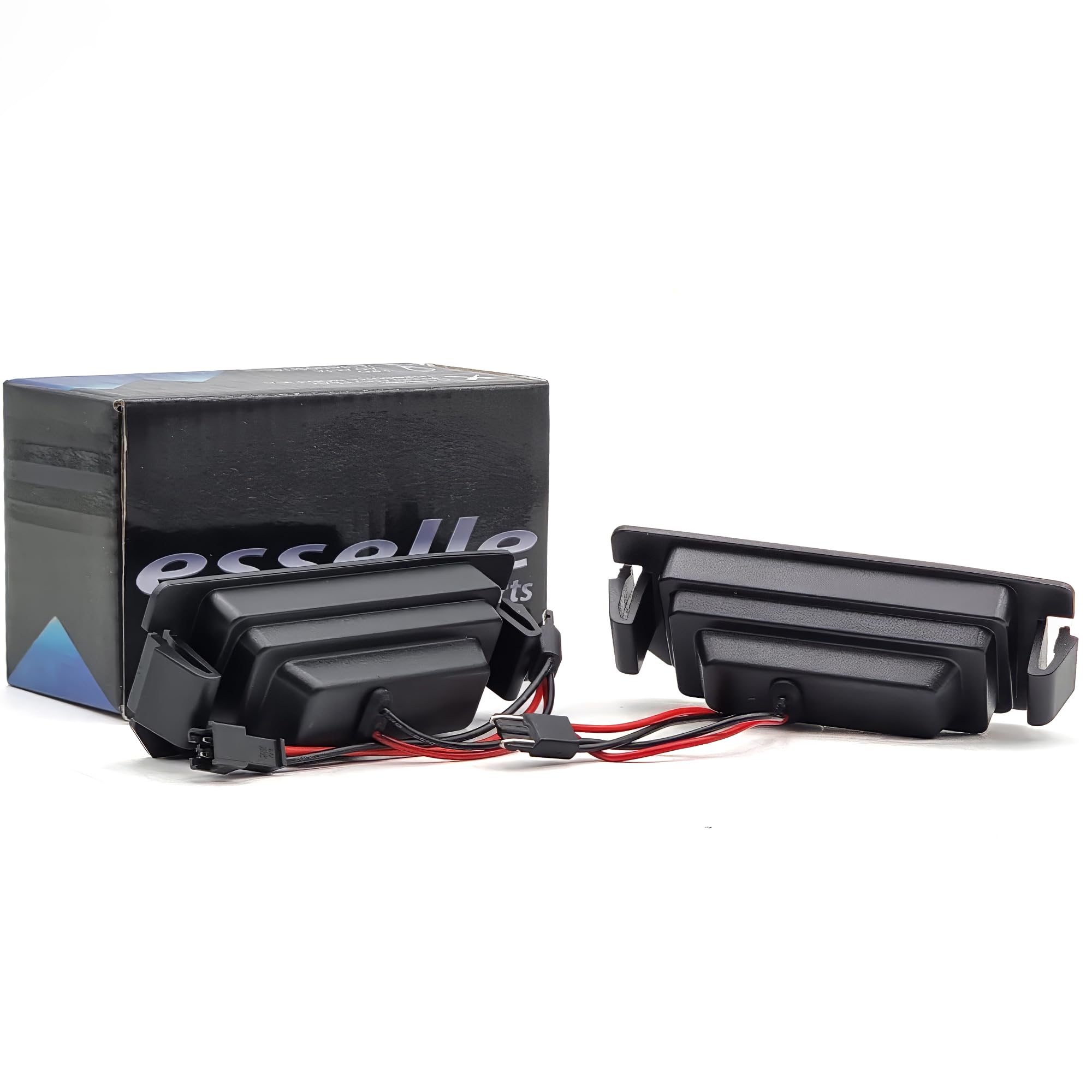 Placchette Luci Targa LED Compatibili con Hyundai Genesis, I10 MK2, I10 MK3, I20, I30 MK1, Picanto 2, Rio 3, Soul, Soul 2, Veloster 18 SMD CANBUS 6000K Bianco Plug & Play