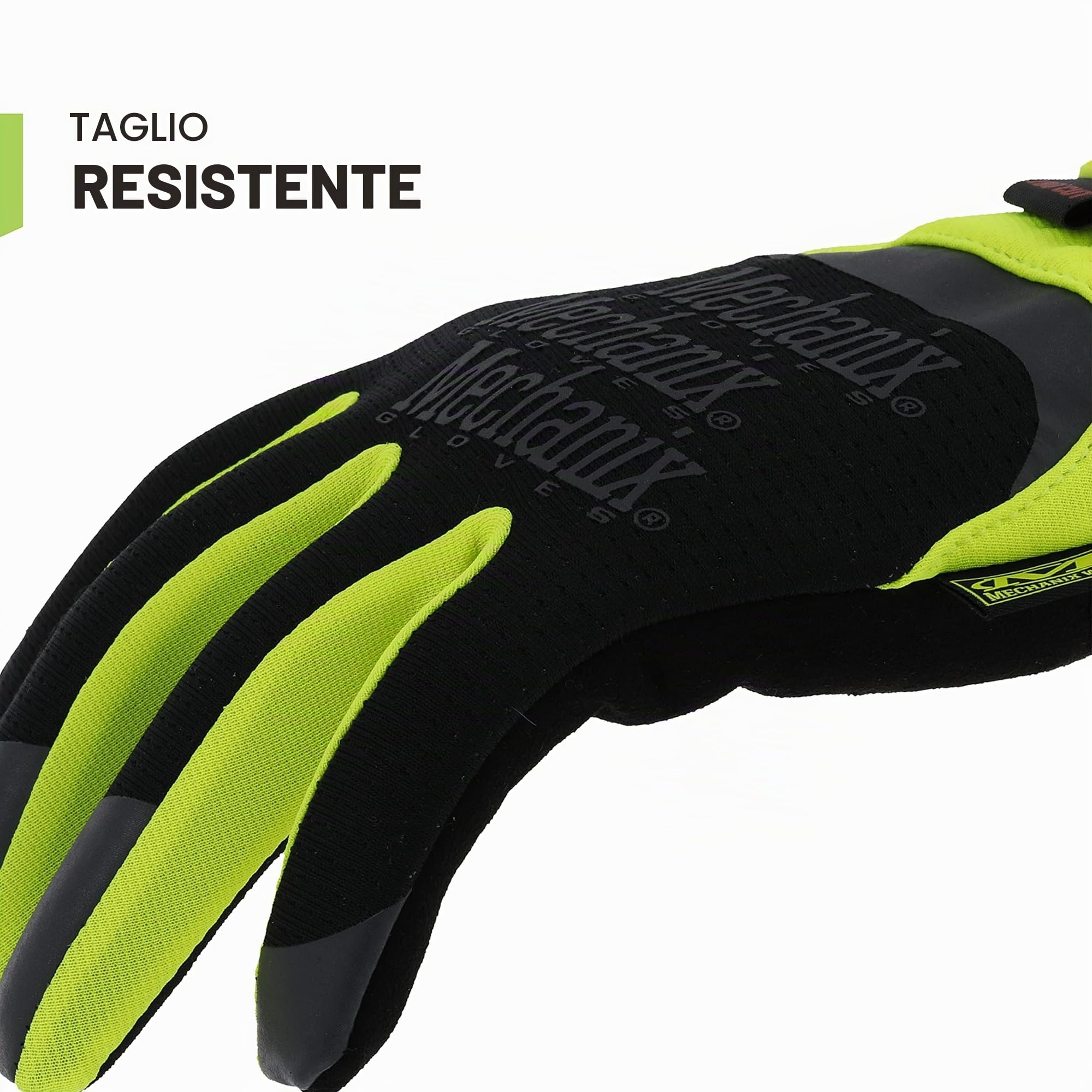 Mechanix Wear Guanti FastFit® E5 (L, nero/giallo fluorescente)
