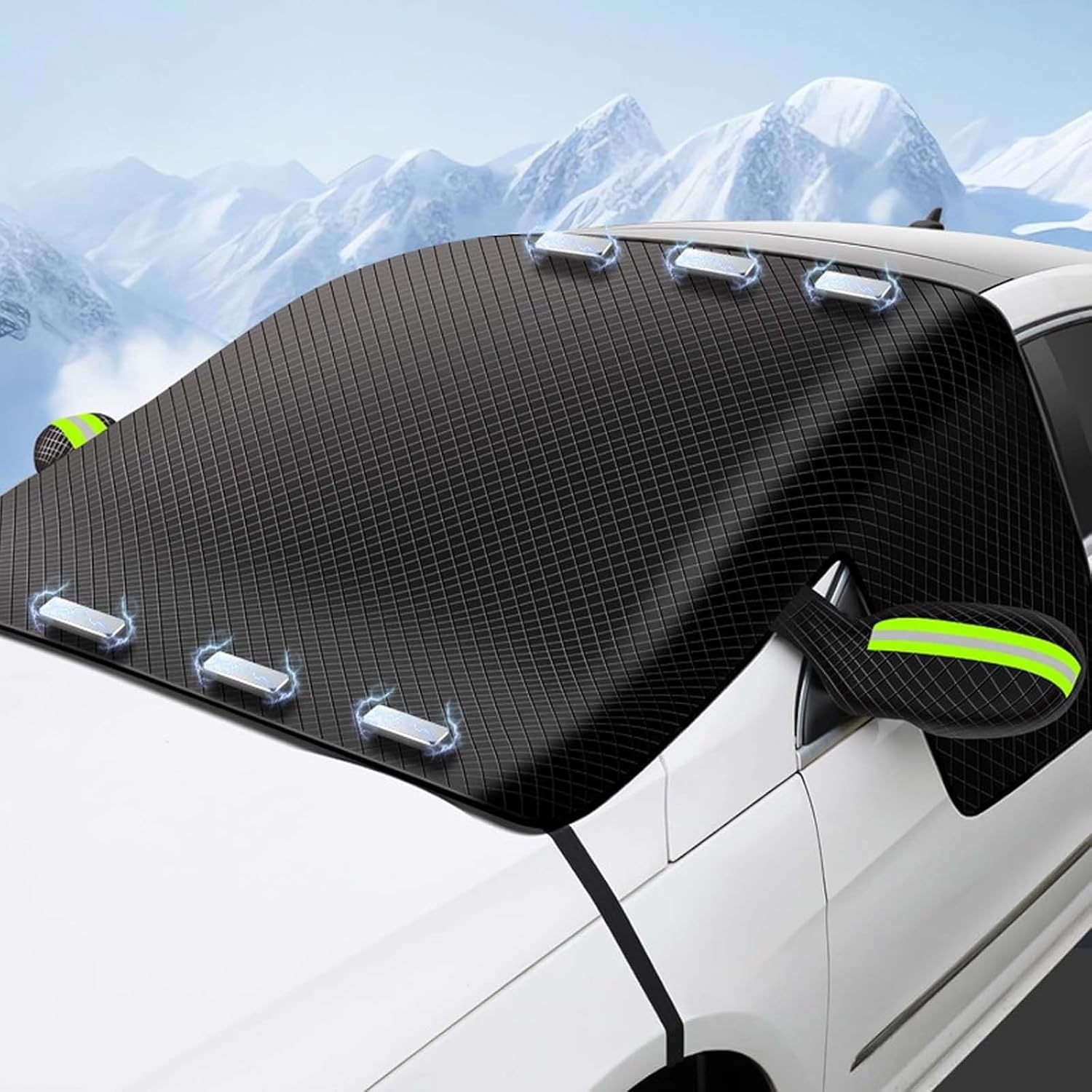 for Dacia Bigster (Concept Production Expected 2018-2026), Car Windscreen Protector Windscreen Frost Protection Against Snow Foldable Weather Ice Snow UV,A