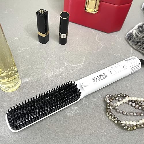 MyOnlyStyler - Cepillo de aire caliente, secador de pelo y voluminizador, herramienta de peinado todo en uno, cepillo secador, alisador y rizador