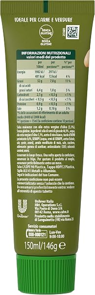 Calvé Maionese Raffinata Extra Vergine, Formato 150 ml, Maionese con Aggiunta di Olio Extravergine d'Oliva, Ideale con Carne e Verdure, Senza Glutine, Vegetariano - 2
