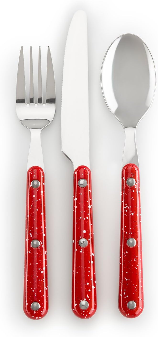 GSI Outdoors Pioneer 12 Piece Cutlery Set, Camping Flatware - Blue : Sports & Outdoors