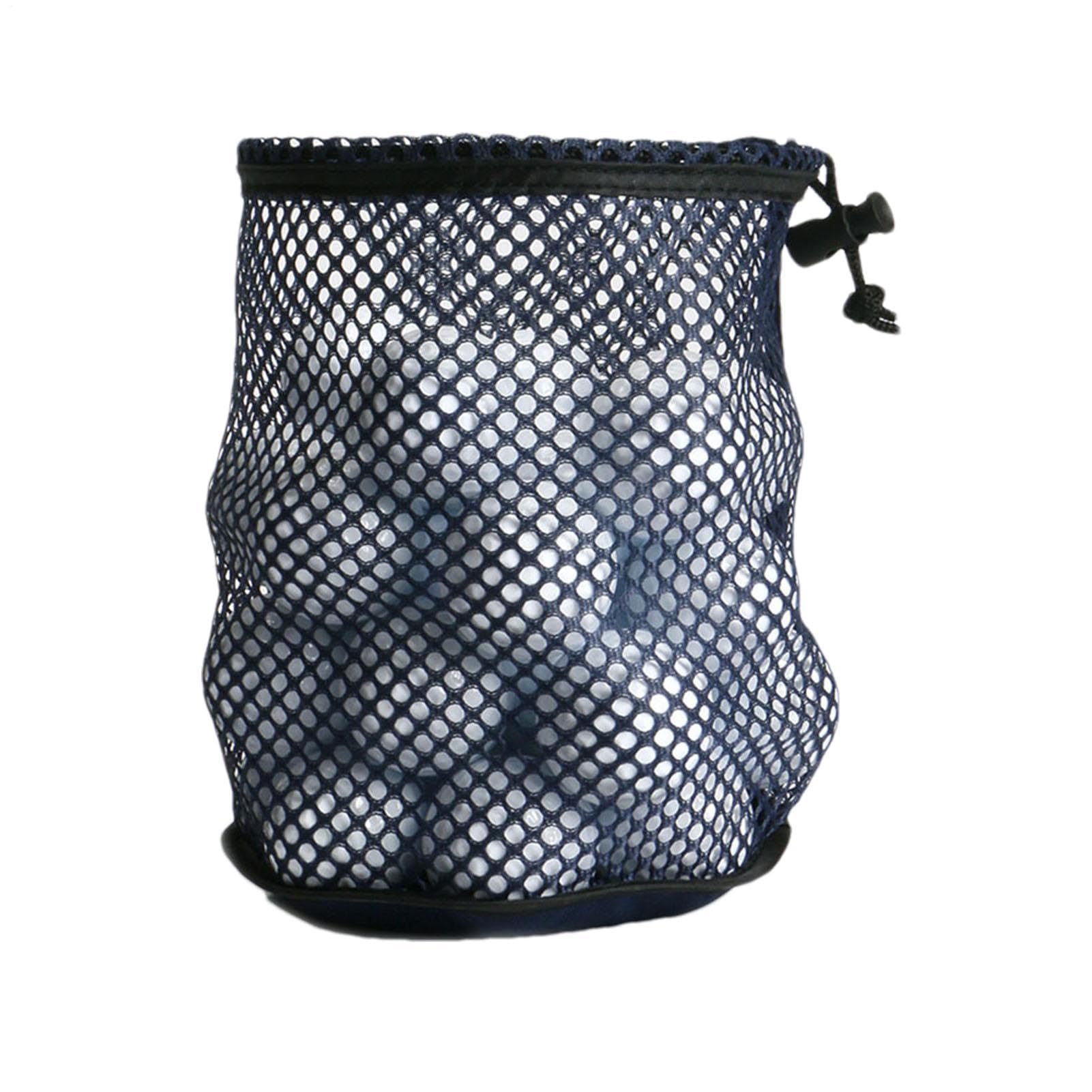 Golf Ball Storage Bag | Nylon Drawstring Sack With Cord Buckle | Durable Drawstring Bags, Multi-purpose Storage Nets-bags For Travel & Golf Balls, Net Bags Accessories