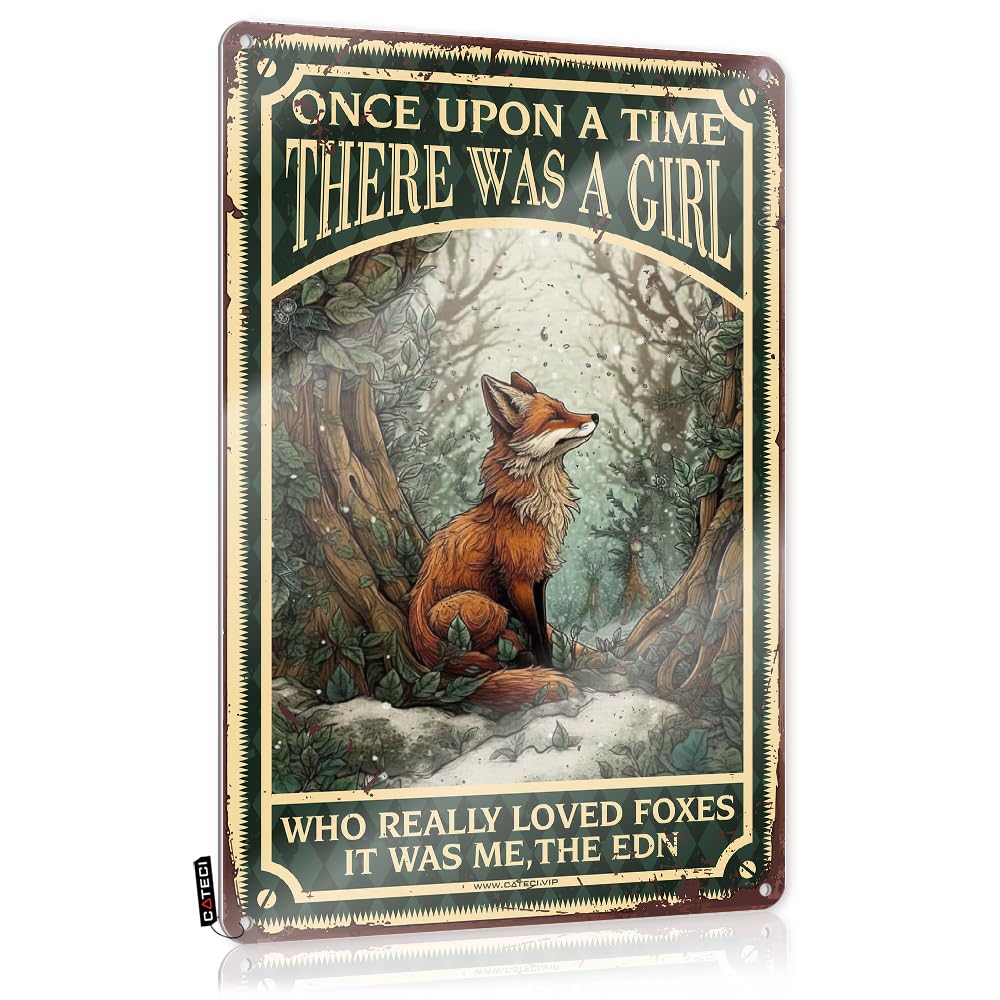 Cool Wall Art Hanging Ready To Hang - Once Upon A Time There Was A Girl Who Really Loved Foxes Wedding For Outhouse(30X40CM)