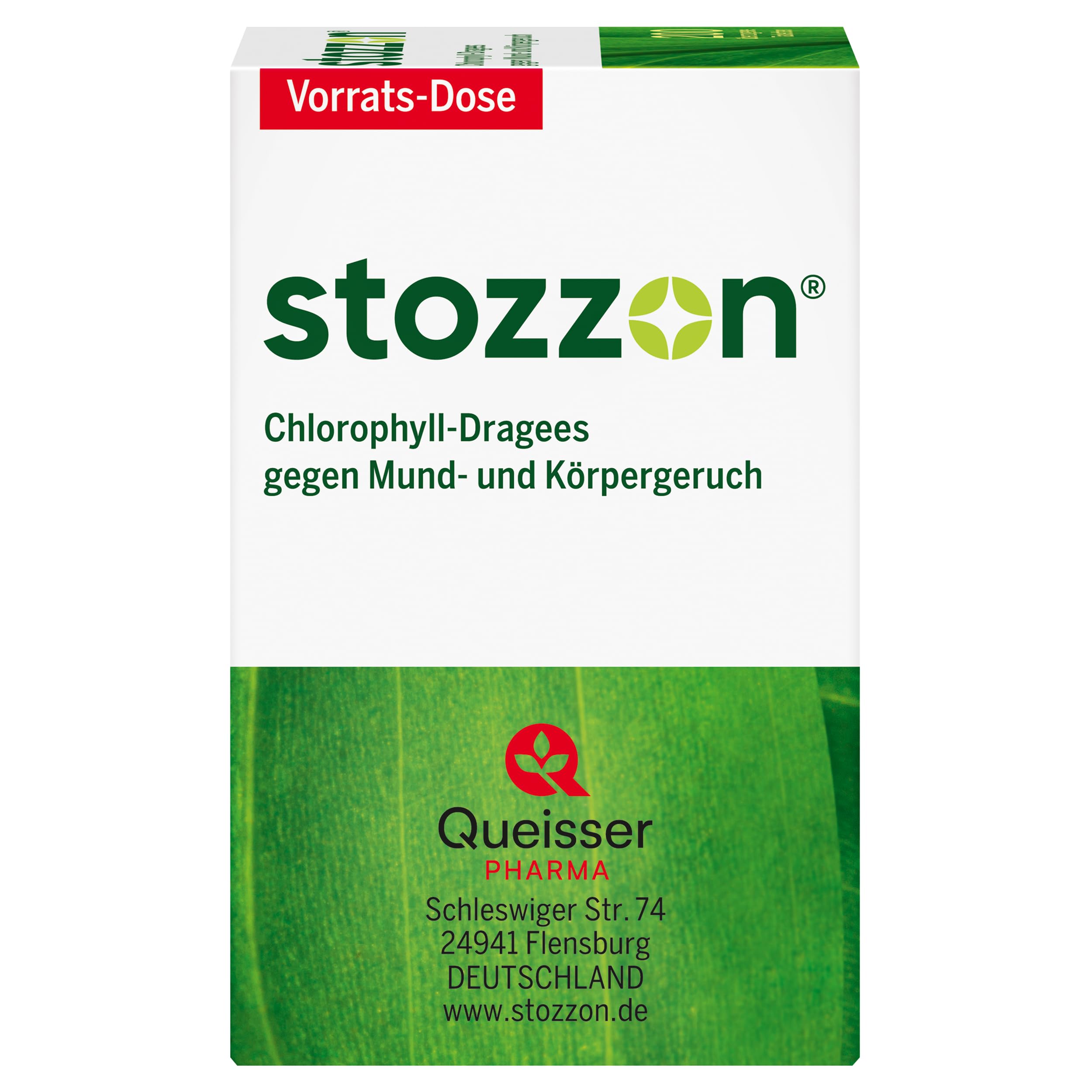 Stozzon Chlorophyll-Dragees 20 mg überzogene Tabletten | Mundgeruch und Körpergeruch wirksam vorbeugen - Spar-Set: 2x 200 Dragees