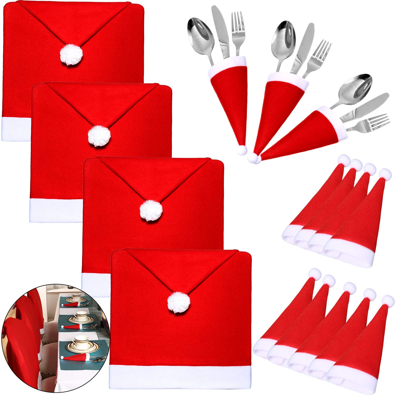 christmas hats for chairs