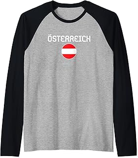 "Austria" Nation Raglan Baseball Tee