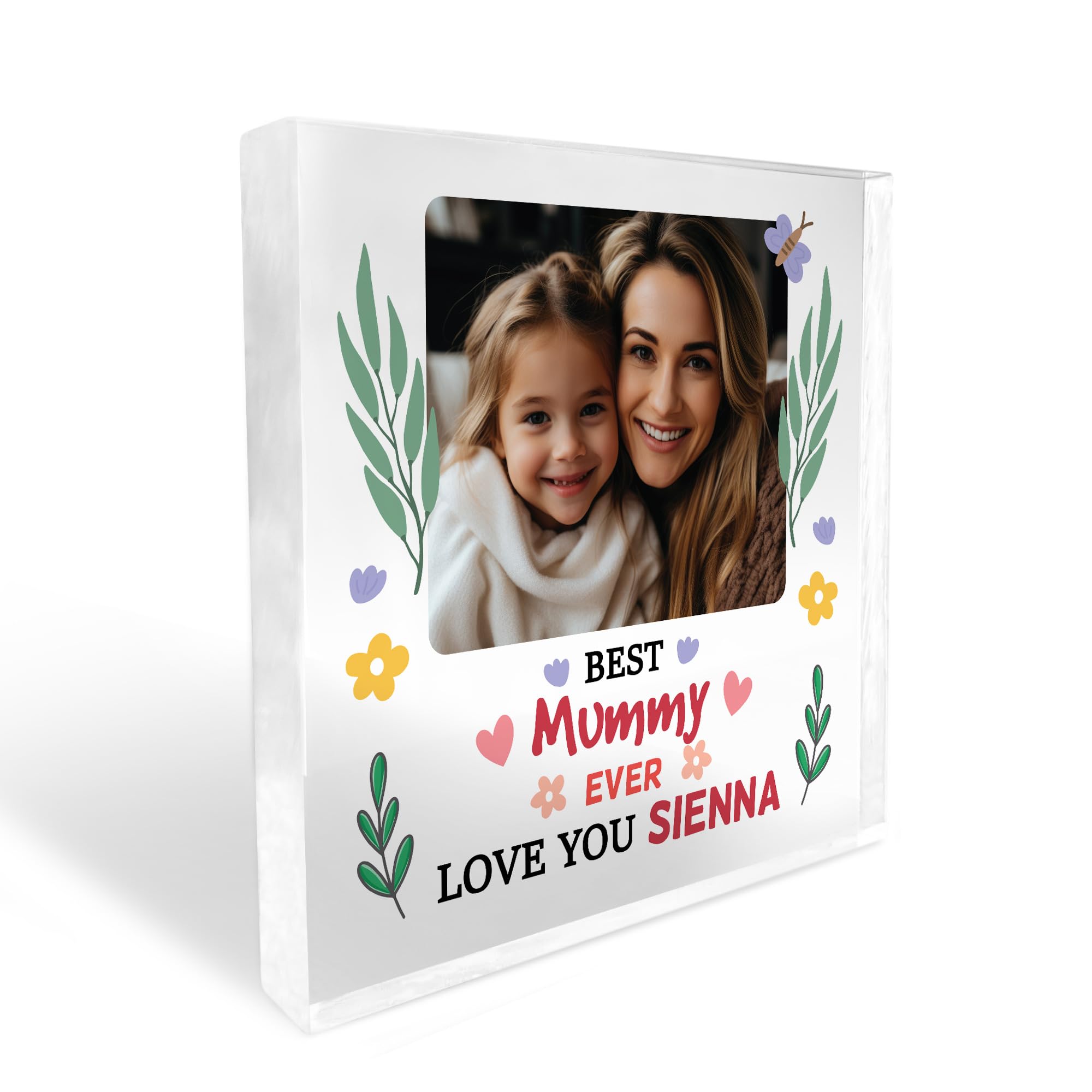 RED OCEAN PERSONALISED Mummy Gift For Mothers Day Gifts for Mummy Thank You Gift For Best Mummy Photo Plaque Gift From Daughter Son Keepsake Gift For Her