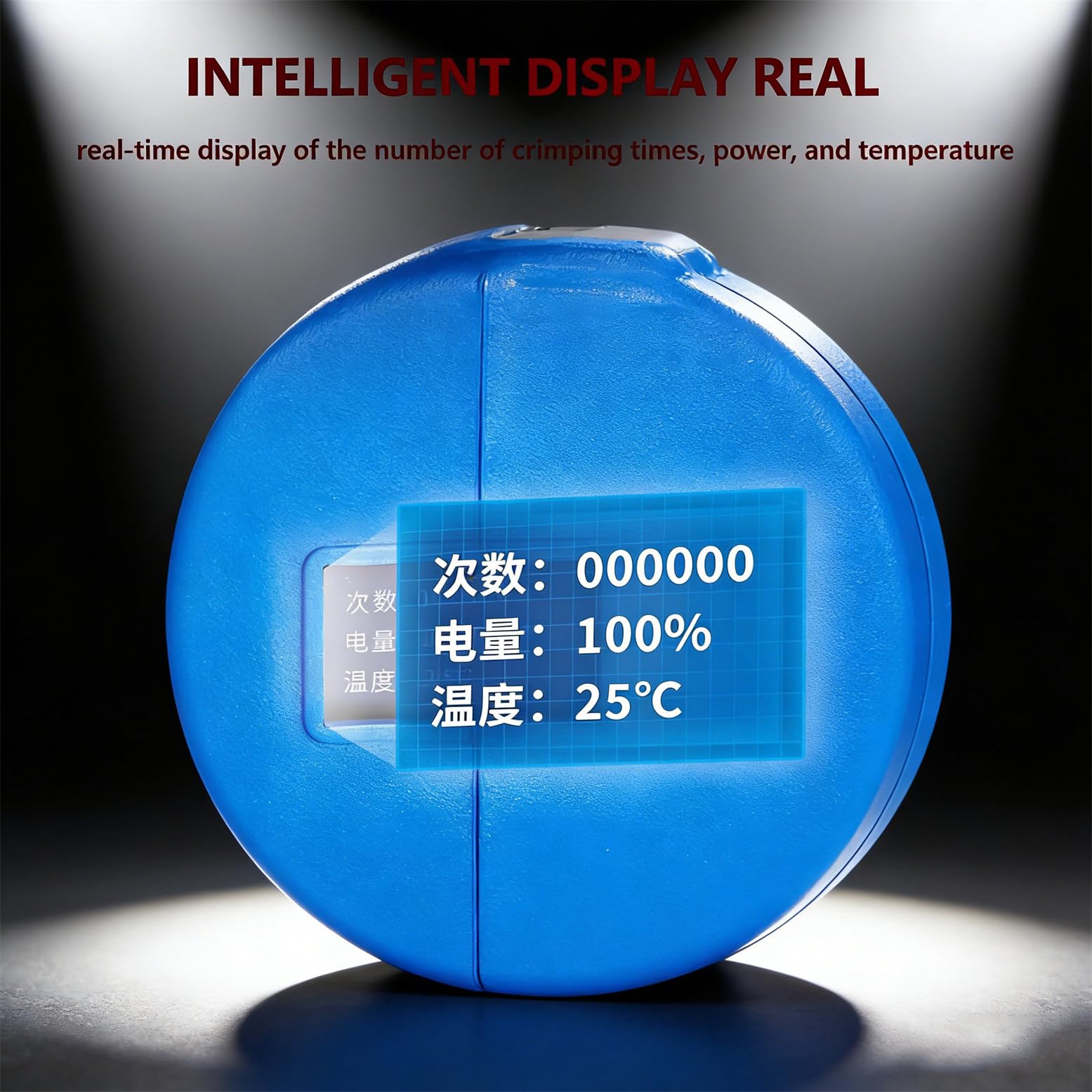 Tronchesi a cricchetto per Cavi, Senza Fili, 18V 4000mAh, a Batteria, per impieghi gravosi Tronchesi elettriche idrauliche per Cavi, con Display Digitale a LED 120C