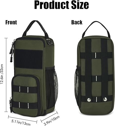 Miniatura 2 de LAKE OF FIRE Pequeña bolsa de herramientas para hombres con múltiples bolsillos, impermeable, resistente al agua, bolsa de herramientas con