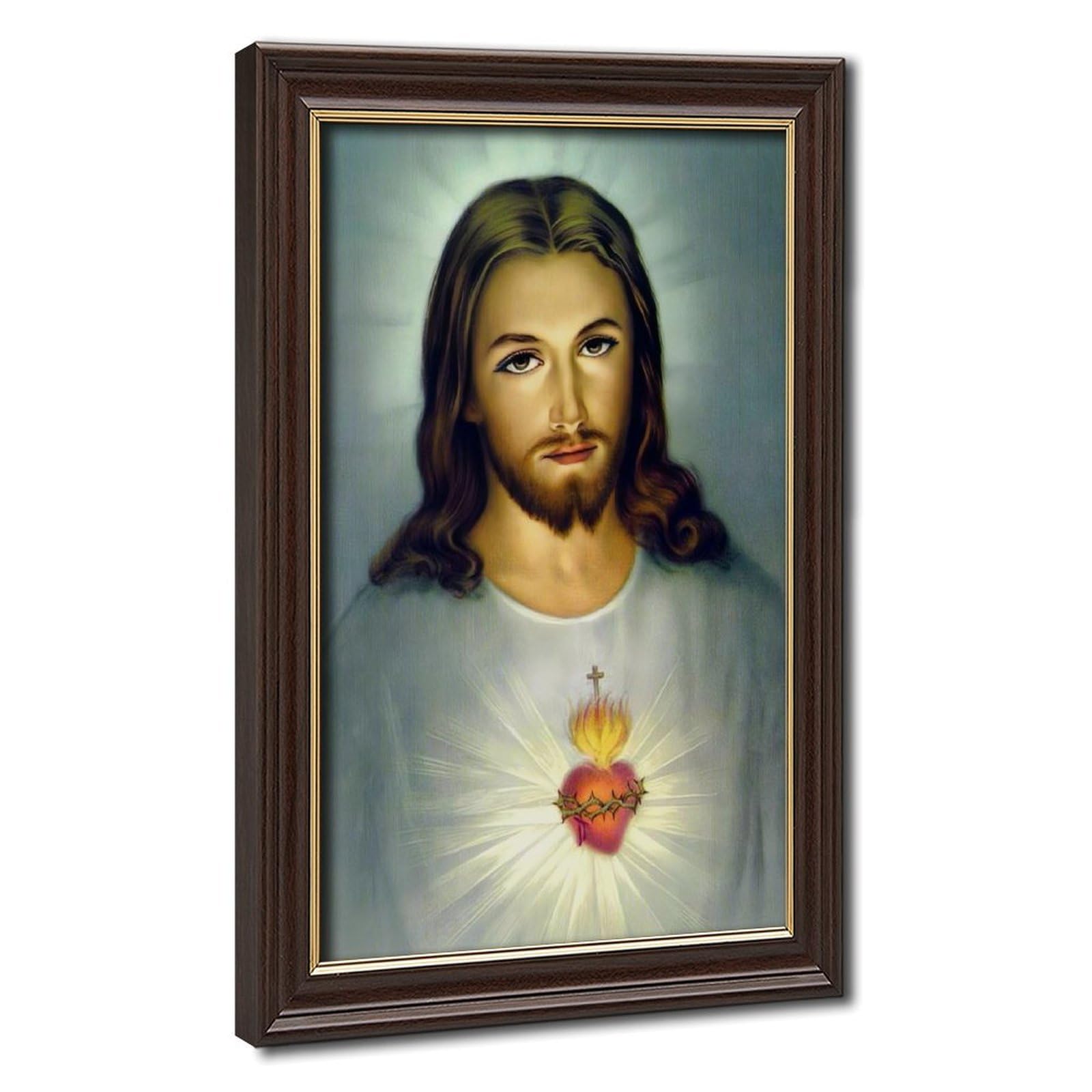 Impression sur toile Sacré-Cœur de Jésus cadre mural 61x91 cm - 8
