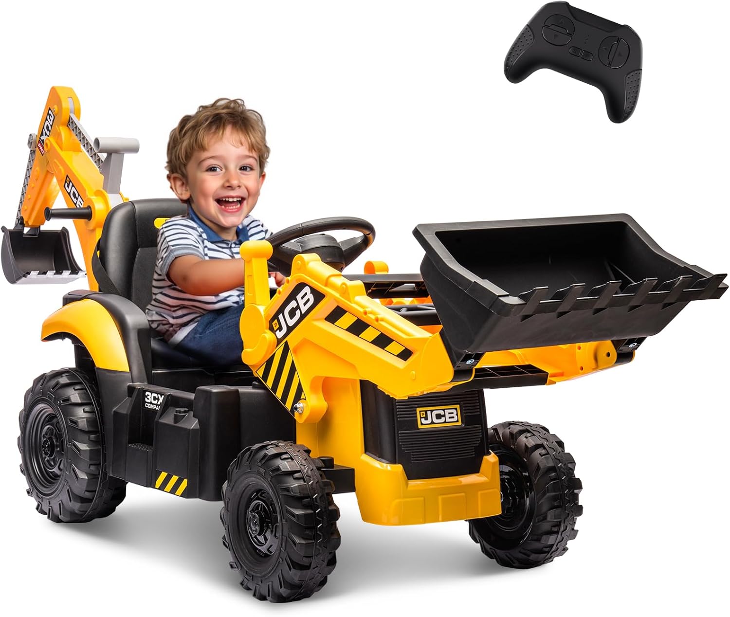 Amazon.com: BTMWAY 24V JCB Ride on Excavator, Ride on Construction ...