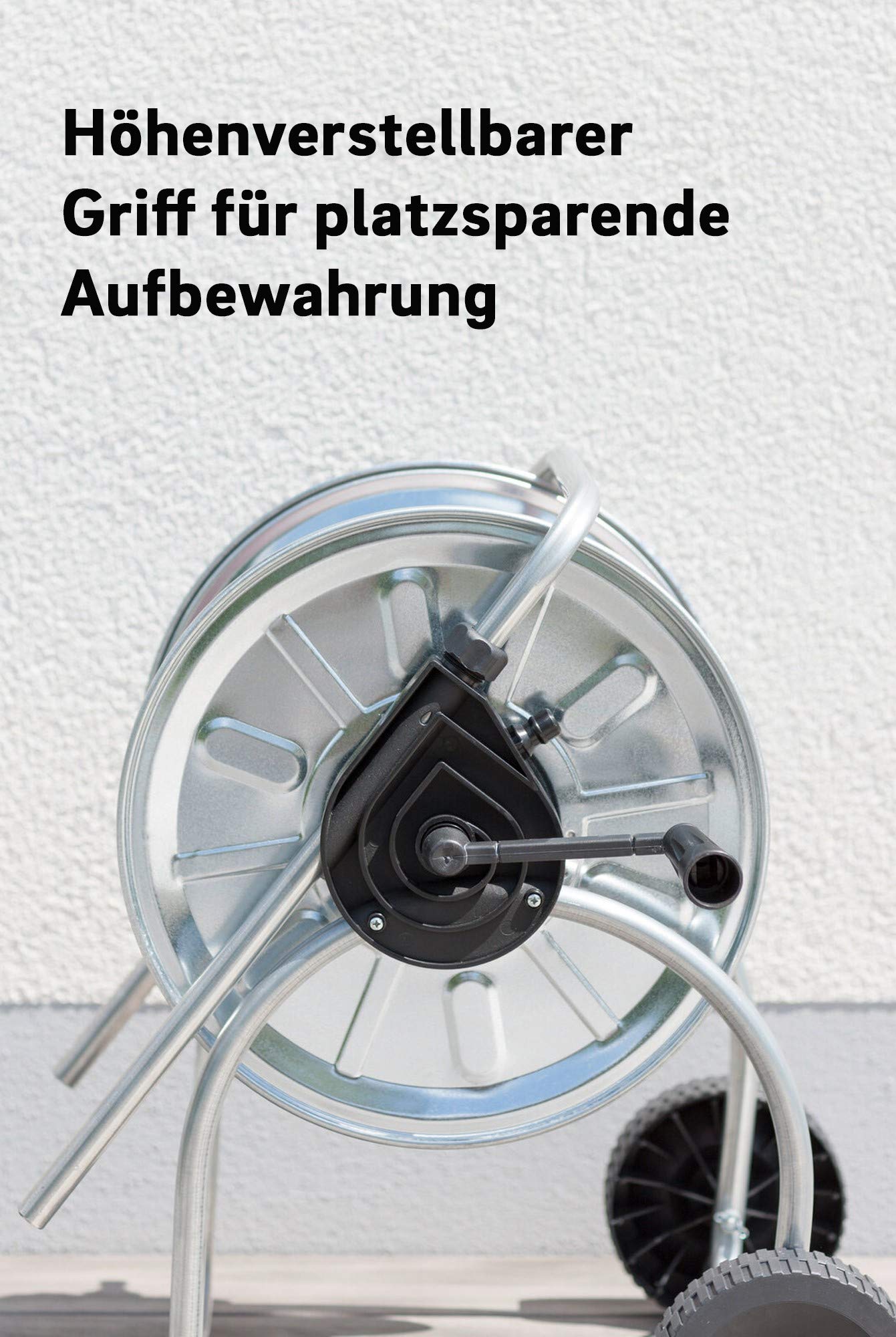 Rehau Comfort Schlauchwagen Vollmetall für Max. 50 Meter 1/2 Zoll Schlauch