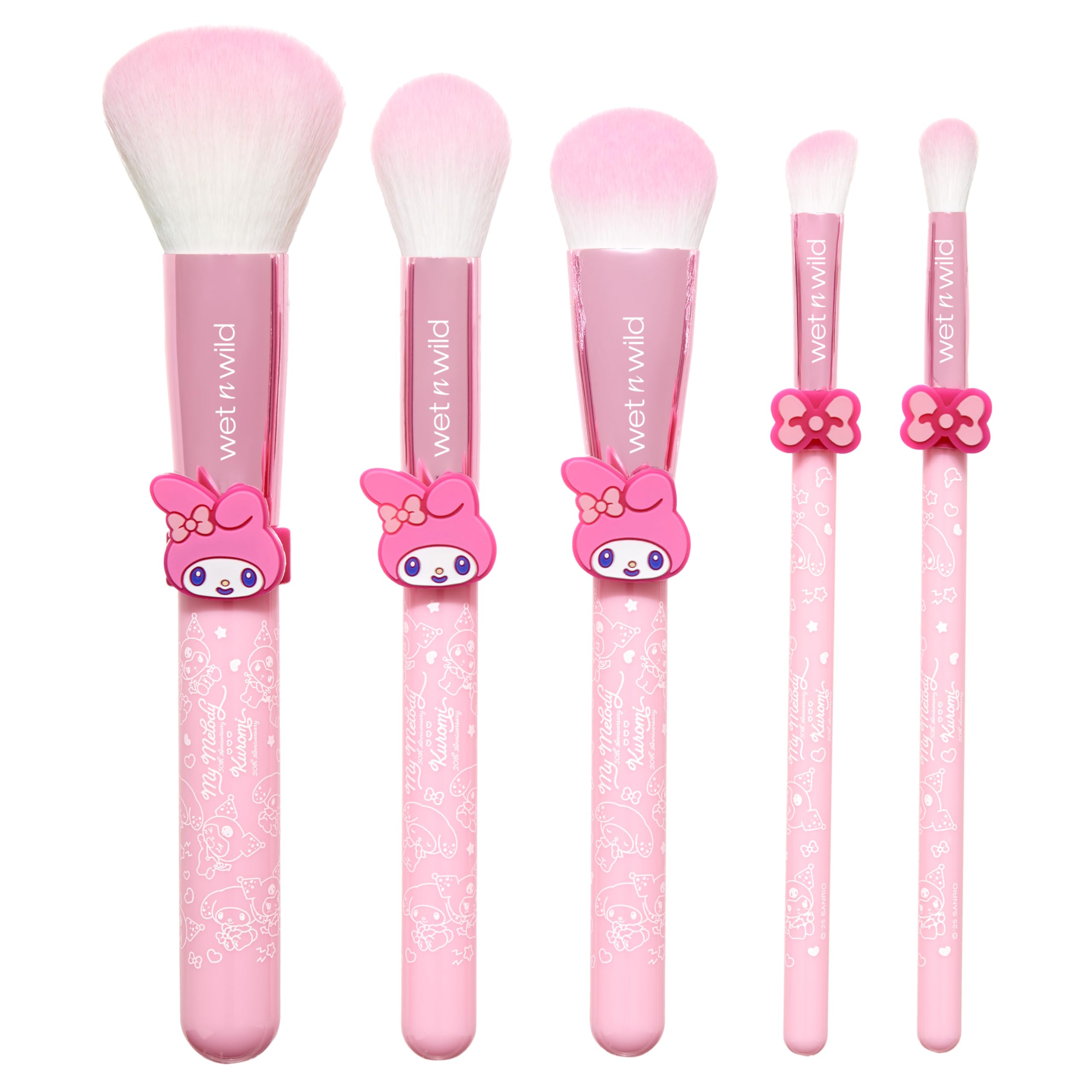 Melody クリーミークリーミー系　セット Amazon.com: wet n wild My Melody and Kuromi 5-Piece Makeup Brush